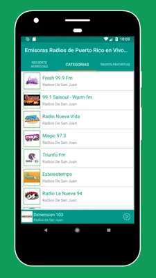 Puerto Rico Radio Station Radio Puerto Rico FM and android App screenshot 5